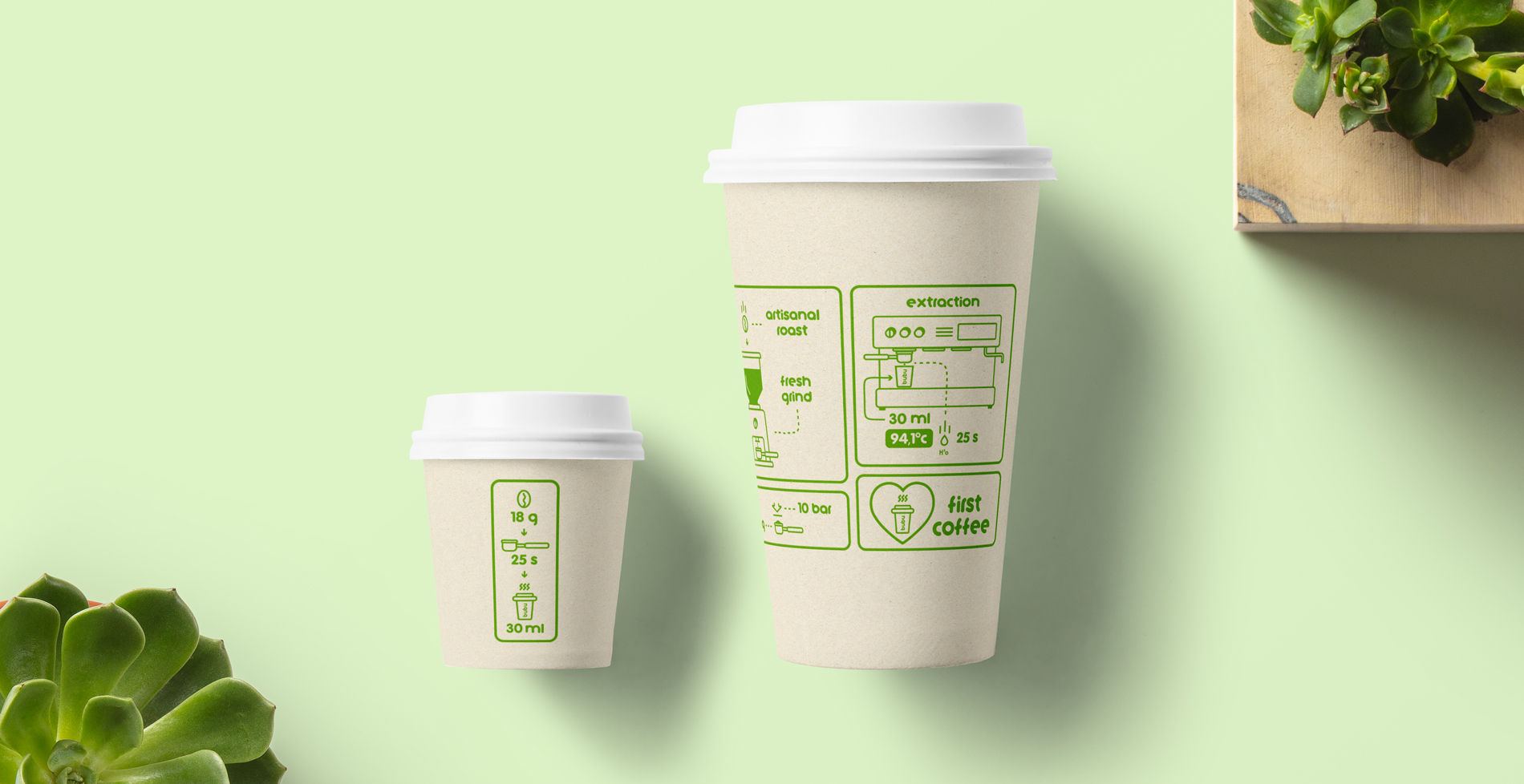 design graphisme packaging gobelet café bubu burger