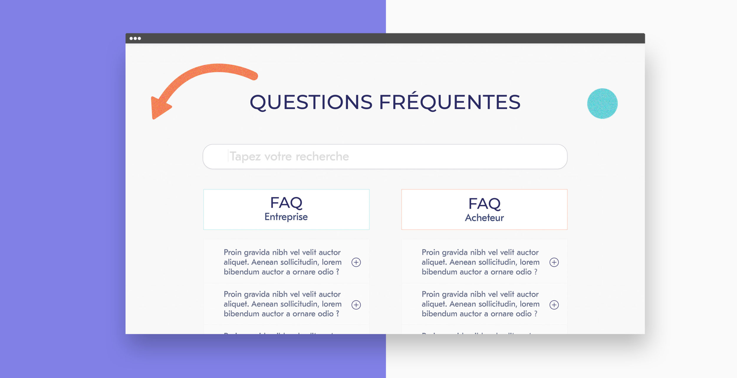 webdesign FAQ site la commande publique - alles klar studio de design graphique lyon