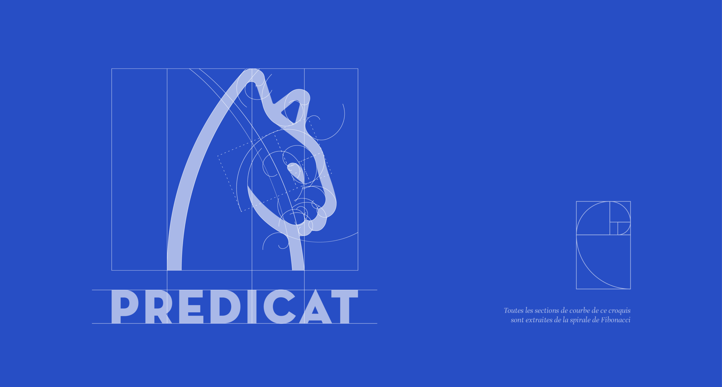 graphisme logo chat identite visuelle du logiciel predicat courbes spirale de fibonacci